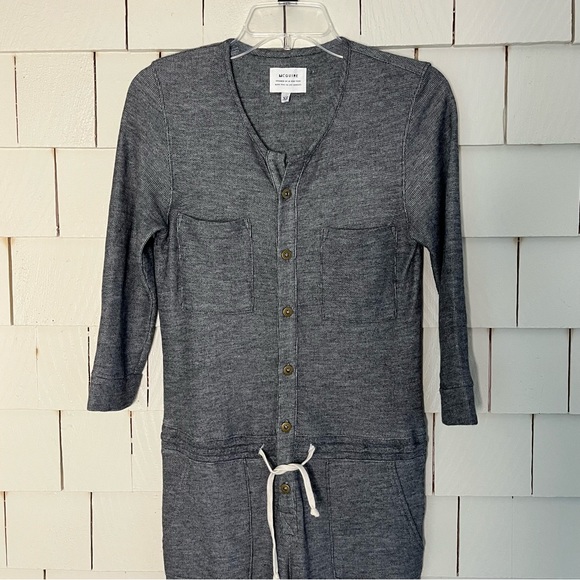 Anthro McGuire Flight Jumpsuit Gray Casual Onesie - Picture 3 of 11
